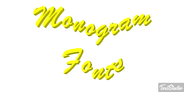 Monogram Fonts Tekst effect