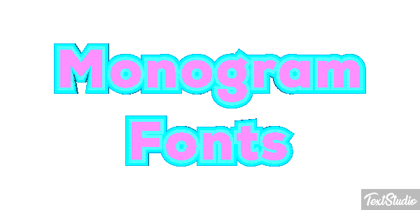Monogram Fonts Tekst effect