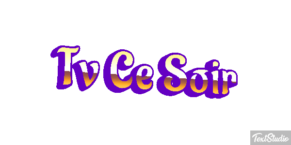 Tv Ce Soir Efeito do texto