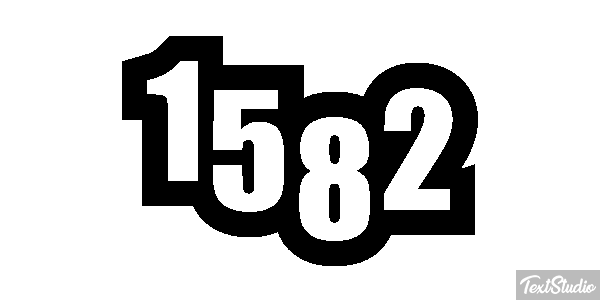 1582 Text effect