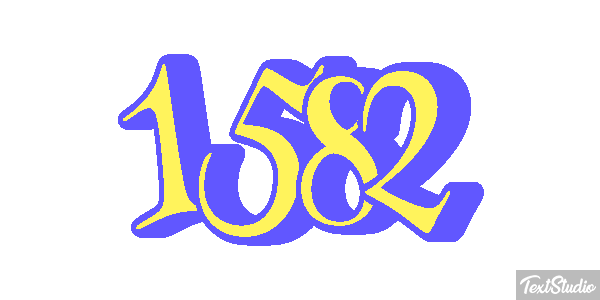 1582 Text effect