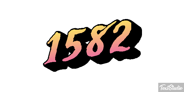 1582 Text effect