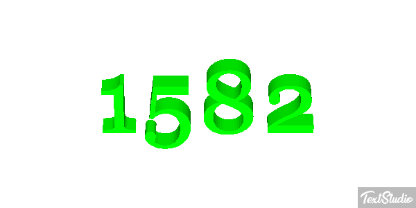1582 Text effect