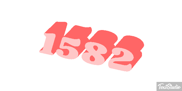1582 Text effect