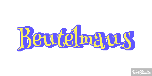Beutelmaus Texteffekt