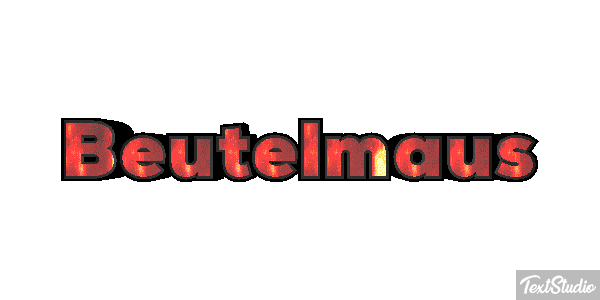 Beutelmaus Texteffekt