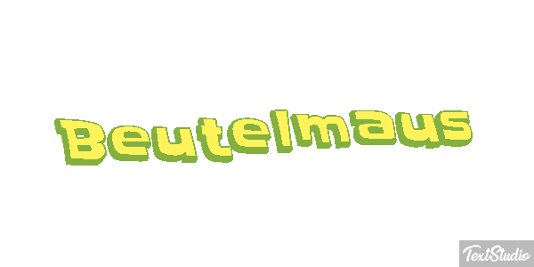Beutelmaus Texteffekt