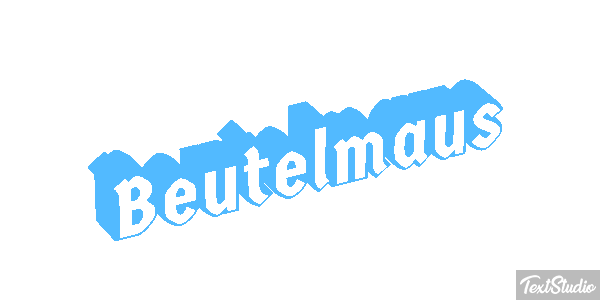 Beutelmaus Texteffekt