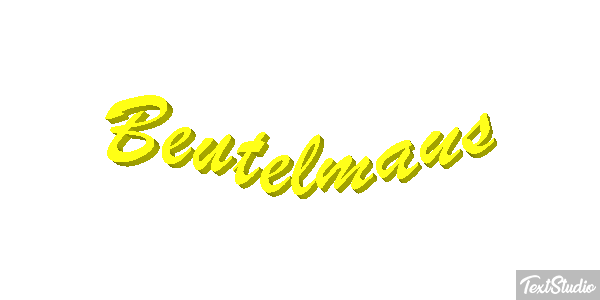 Beutelmaus Texteffekt
