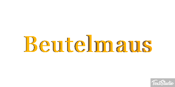 Beutelmaus Texteffekt