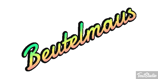 Beutelmaus Texteffekt