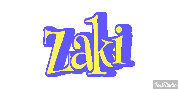 Zaki Text effect