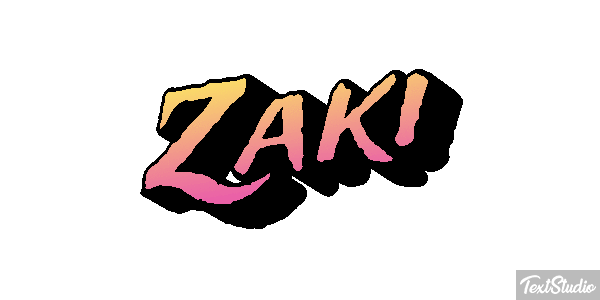 Zaki Text effect