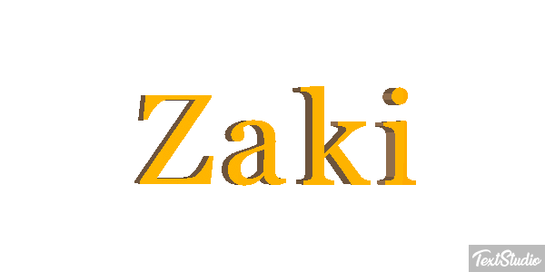 Zaki Text effect