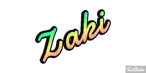 Zaki Text effect