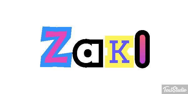 Zaki Text effect