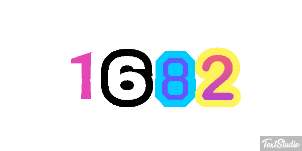 1682 Text effect