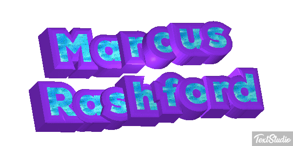 Marcus Rashford Text effect