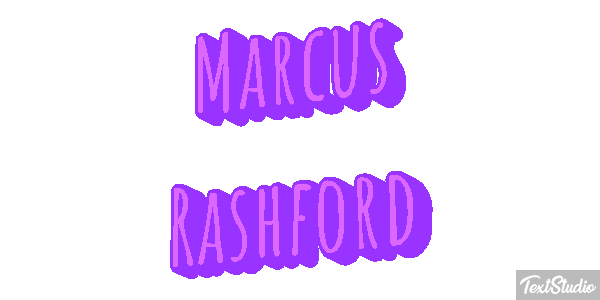 Marcus Rashford Text effect