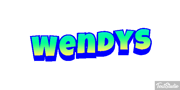 Wendy’s Text effect