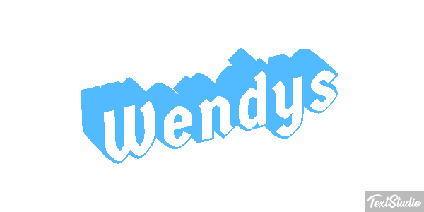Wendy’s Text effect