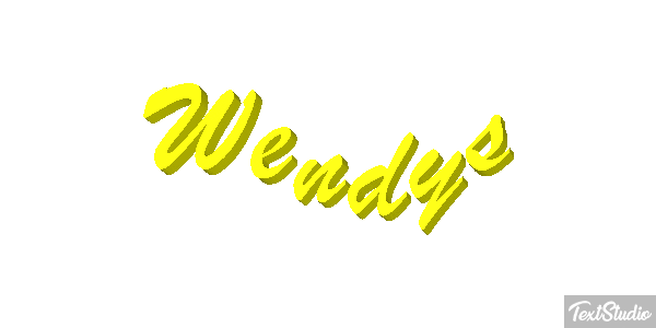 Wendy’s Text effect
