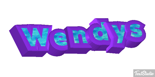 Wendy’s Text effect