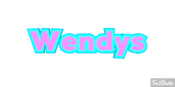 Wendy’s Text effect