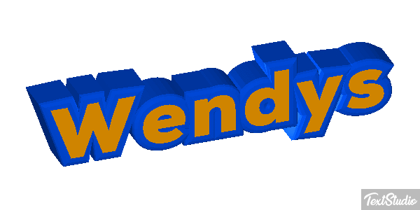 Wendy’s Text effect
