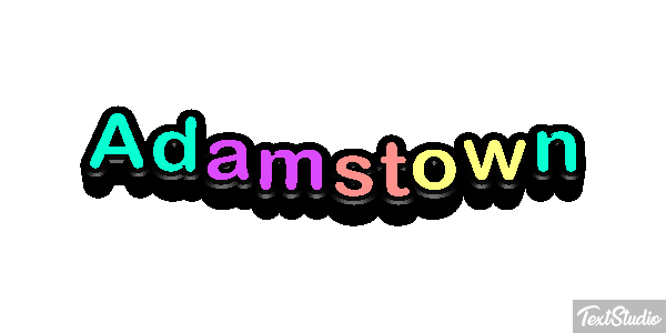 Adamstown テキスト効果