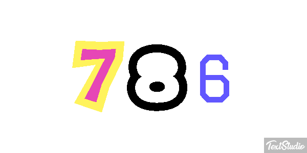 786 Effet de texte