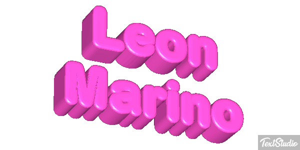 León Marino Efecto de texto