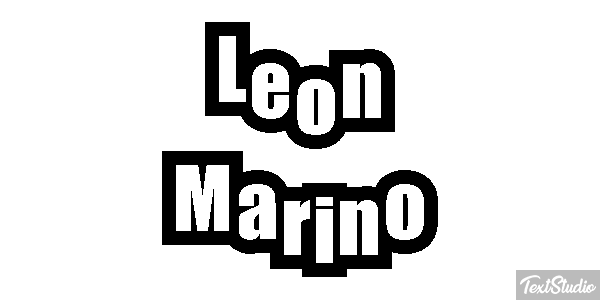 León Marino Efecto de texto