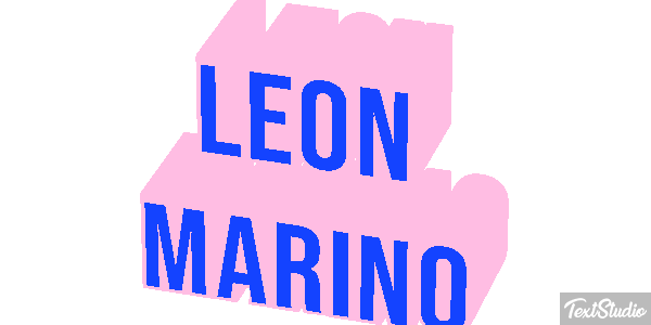 León Marino Efecto de texto