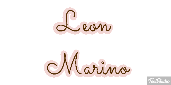 León Marino Efecto de texto