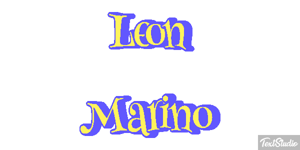 León Marino Efecto de texto