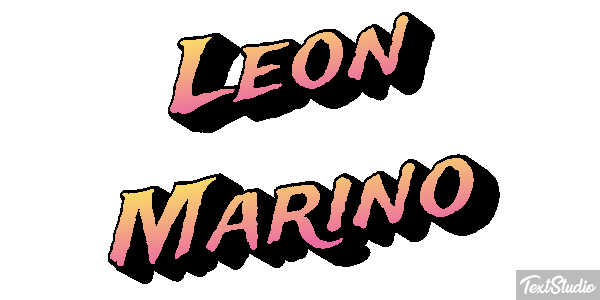 León Marino Efecto de texto