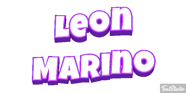 León Marino Efecto de texto