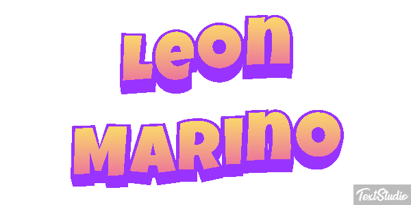 León Marino Efecto de texto
