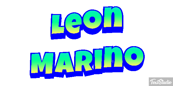 León Marino Efecto de texto