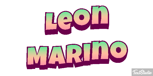 León Marino Efecto de texto