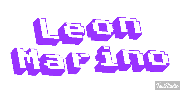 León Marino Efecto de texto