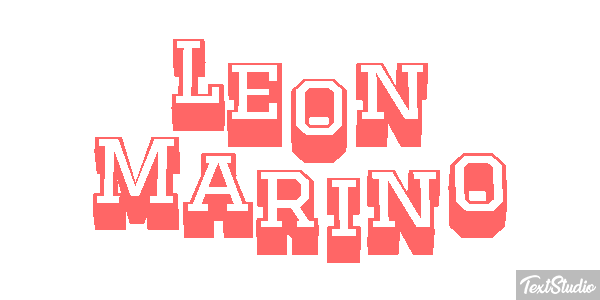 León Marino Efecto de texto