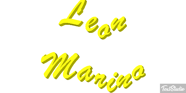 León Marino Efecto de texto