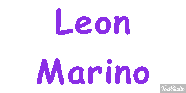 León Marino Efecto de texto