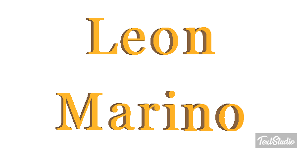 León Marino Efecto de texto