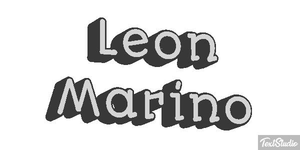 León Marino Efecto de texto