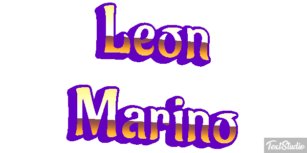 León Marino Efecto de texto