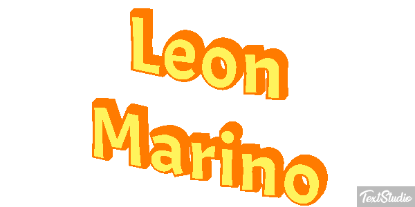 León Marino Efecto de texto