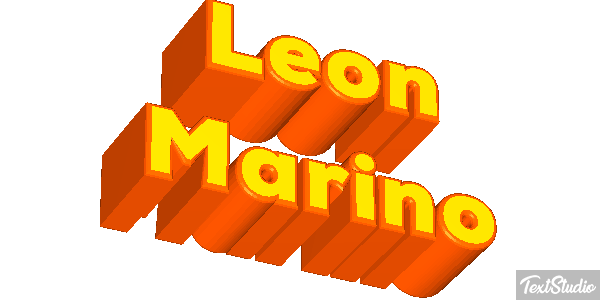 León Marino Efecto de texto